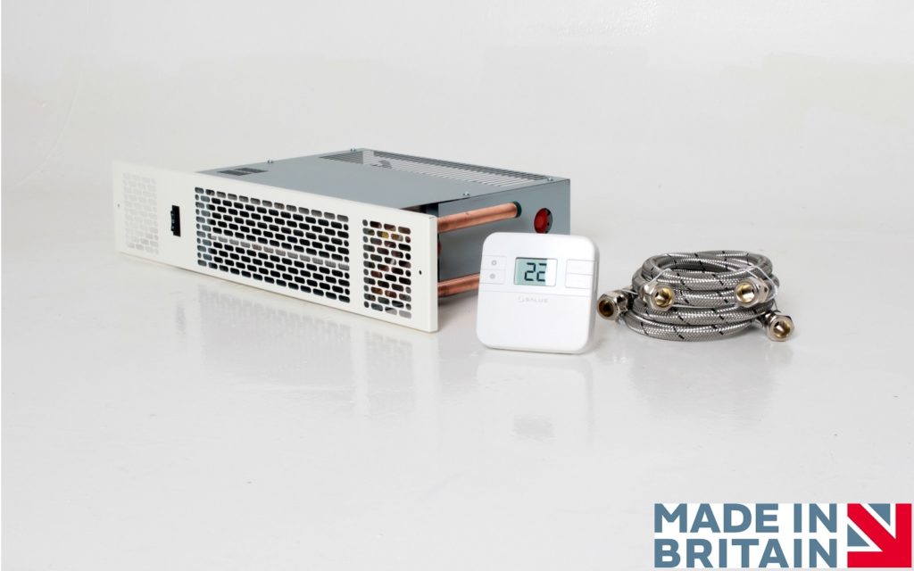 Plinth heater Hydronic Wireless Alexa controlled Low Voltage (DC)